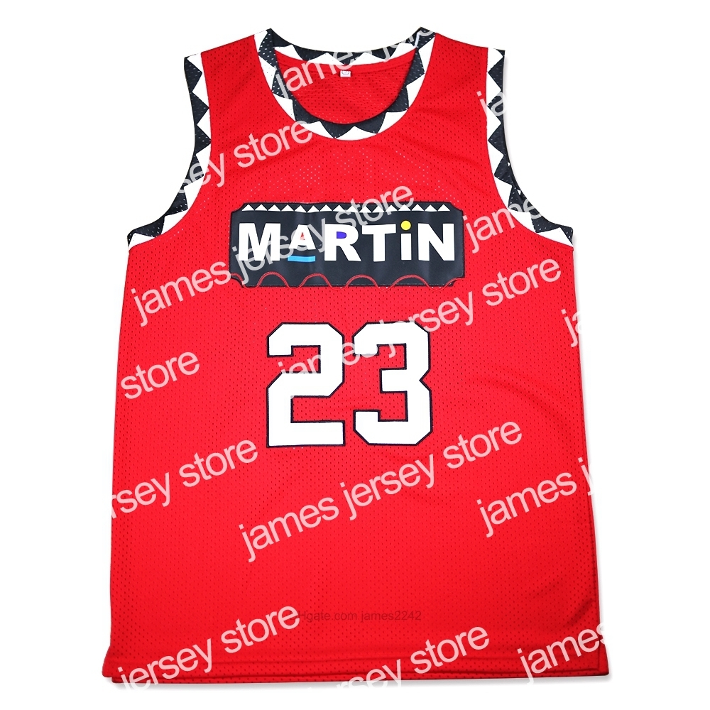 

College Basketball Wears Mens TV Show Martin Payne #23 Basketball Jersey All stitched Red Jerseys Shirts Size -3XL Top Quality