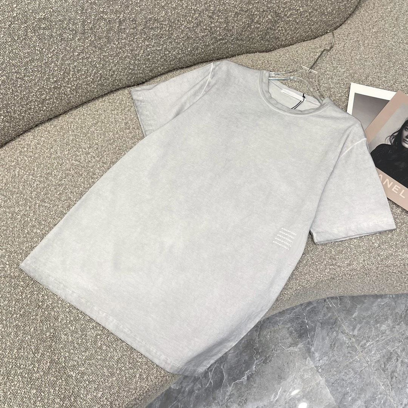 Sweat-shirts pour femmes Sweatshirts AW Big Wang's Bullet Screen Letter Utilisé à manches courtes T-shirt 22SS Summer Simple Version lâche polyva