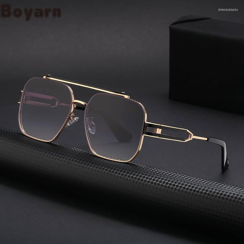

Sunglasses Boyarn Design Steampunk Men's Uv Resistant Diamond Cut Double Beam Women's Fashion Cross-bordSunglassesSunglasses