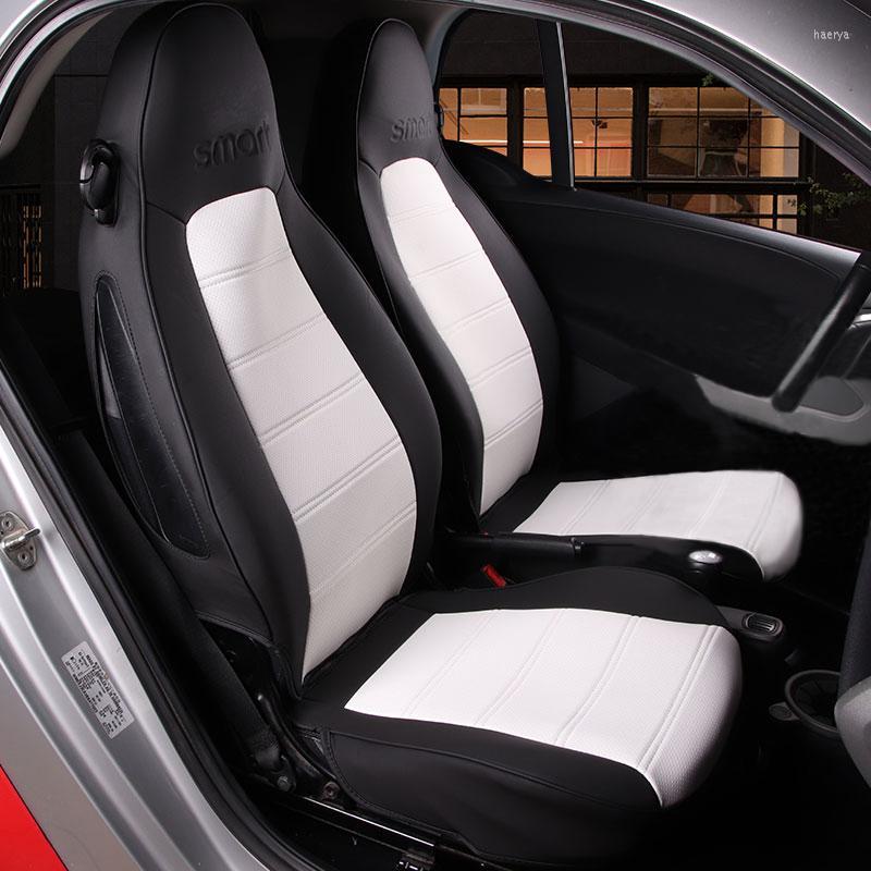 

Car Seat Covers Leather Cover Breathable Full Wrap Cushion Interior Accessory For Smart 451 Fortwo Four Seasons Decoration Styling