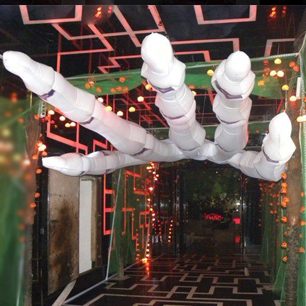 

Scary hanging skeleton inflatable hand skeleton halloween decoration for sale