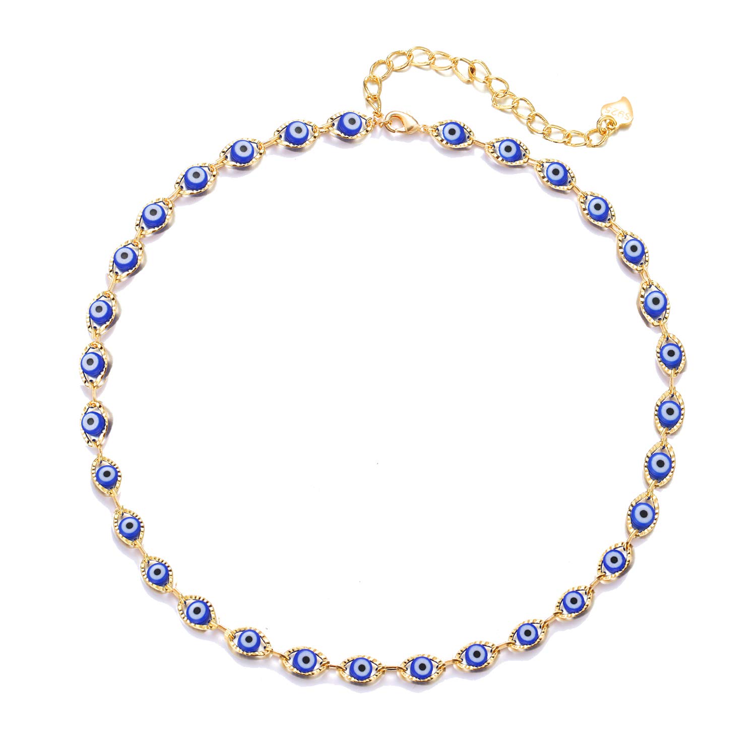 

Necklace Beaded Necklaces Dainty Evil Eye For Women Colorf Choker Girls amKrx