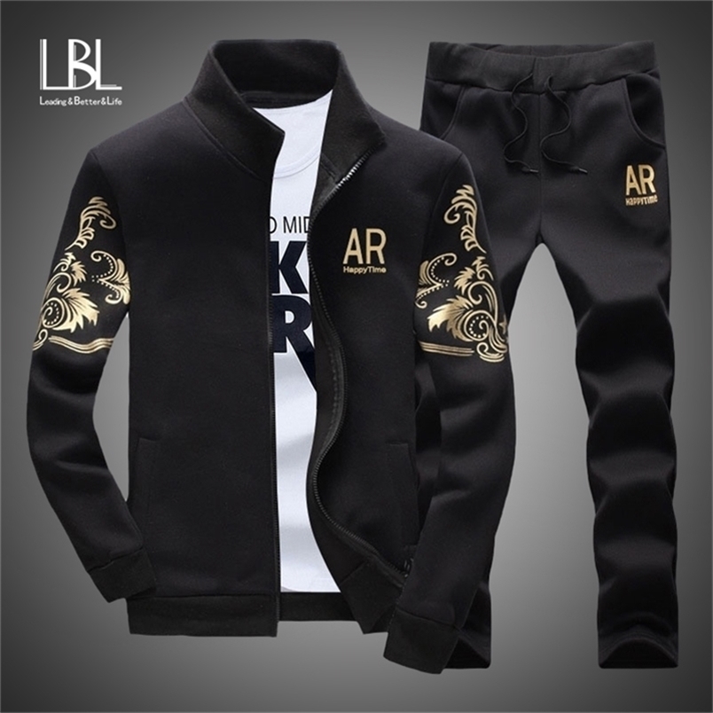 

Men' Tracksuits Men' Tracksuit Sportswear Sets Spring Autumn Casual Tracksuits Men 2 Piece Zipper Sweatshirt Sweatpants Brand Track Suit Set 220826, Blue em103