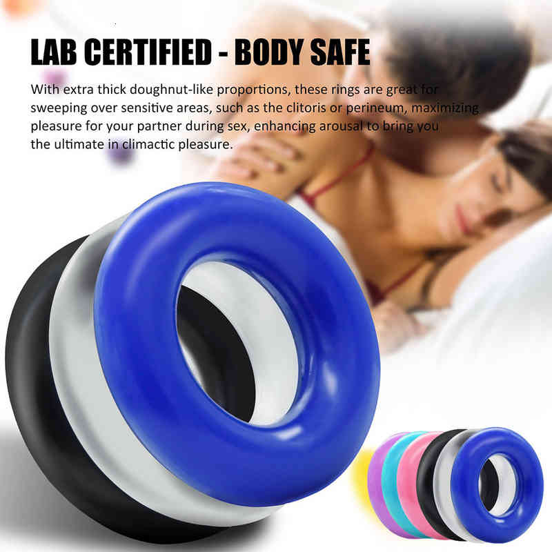 Massager Vibrator Cock 6pc/3pcs Dick Rings Cockring Silicone Ring Attachment Pen-image-794884096
