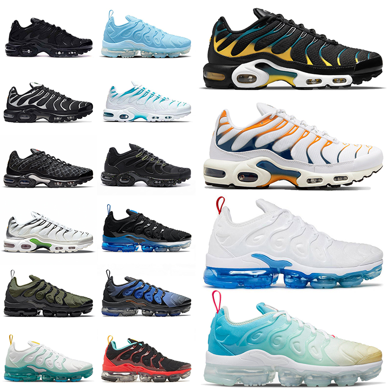 

tn plus running shoes Terrascape Black Lime Stained Glass tns shoe Hyper Jade Blue Fury women sports Since 1972 France sneakers designer men trainer Jogging Walking, 36-46 triple black