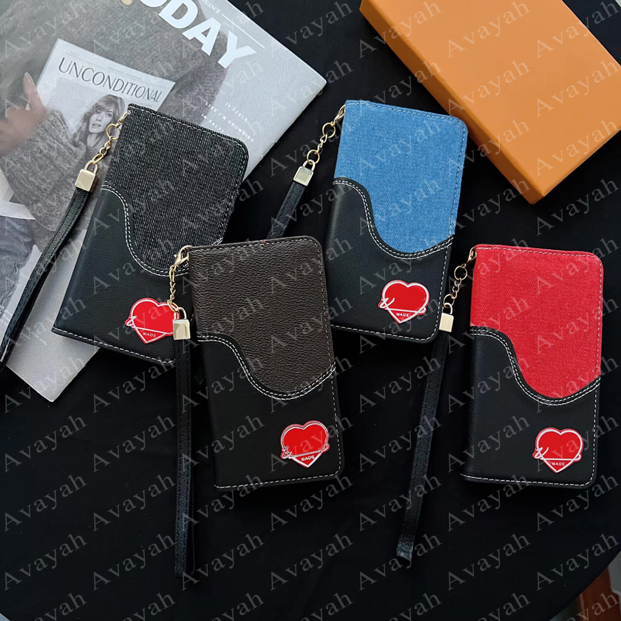 

Luxury Wallet Phone Cases for iPhone 14 14pro 14plus iPhone13 13 Pro Max 12 12pro 11 11pro X Xs Xr 8 7 Plus Leather Purse Case Handy Strap Cover, #2