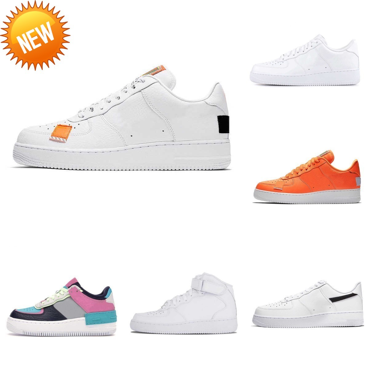 

NEW Sandals High Quality Mens Sports Shoes OG Classic Forces Triple White Low Shadow Just Utility Black Wheat Airs Pistachio Sail Frost Pale Ivory, L0015