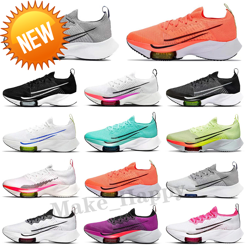 

NEW Sandals Tempo NEXT% Marathon Shoes Knit White Hyper Violet Flash Crimson Spruce Aura Electric Green Mens Womens Outdoor Sneakers Size 36-45, Color 10