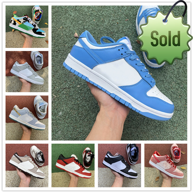 

Summer Sandals 2022 UNC Mens Women Casual Shoes SB DuNksb Low Triple Black White Wolf Grey Fog Dust Court Purple Green Glow Hyper Cobalt SBdunk StrangeLove, Bubble package bag