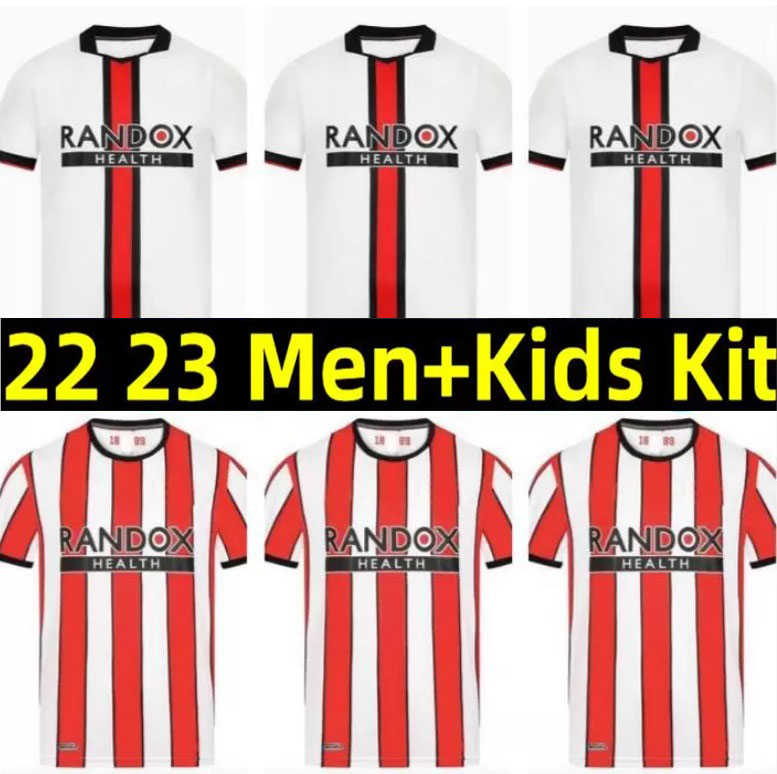 22 23 SHEFFIELDS soccer jersey Sander Berge UNITED home away John Egan Rhian Brewster Anel Ahmedhodzic Oliver McBurnie Jayden Bogle 2022 2023 foo-image-794884922