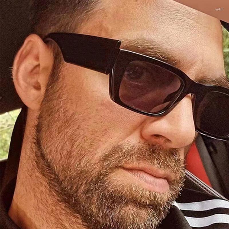 

Sunglasses Classic Brand Small Square Men Women Fashion Design Retro Big Frame Punk Man Trendy Black Shades Glasses