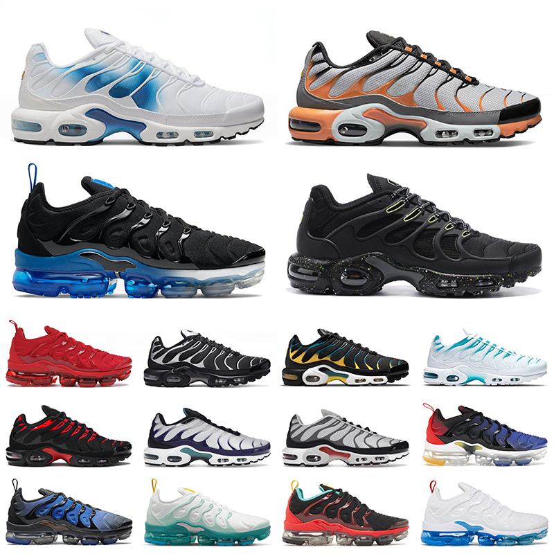 

big size us 13 tn plus running shoes trainers mensports Hyper Jade flat tns shoe Spray Paint Terrascape Black Lime Since 1972 Sneakers women White Neon Metallic Silver, 40-46 terrascape black lime