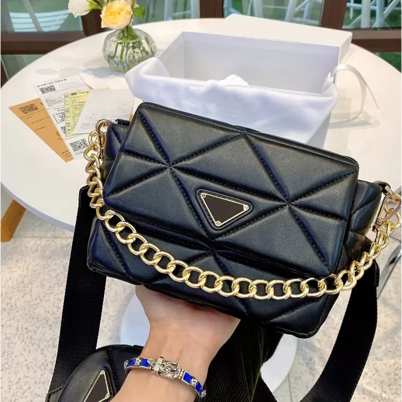 

Women Luxurys Designers Bag 2022 Metal Chain 3in1 Messenger Shoulder Crossbody Bags Top Quality Leather Mini Tote Wallet Handbags, Customize