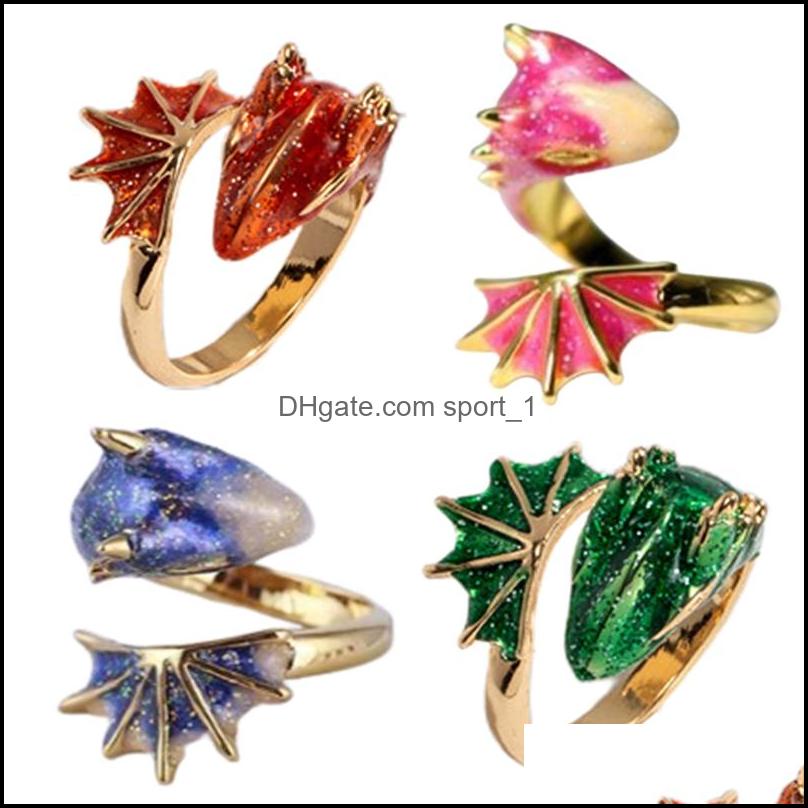 

Band Rings Gold Glitter Green Enamel Snake Adjustable Dragon Midi Fashion Summer Jewelry Drop Delivery 2021 Sport1 Dhlh8
