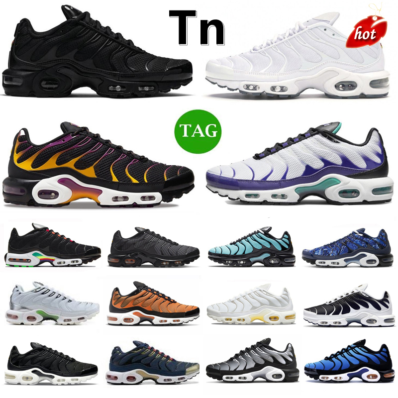 

Sandals Tn Plus Running Shoes Mens Sneaker Triple Black White Red Viotech Grape Bone Celery Metallic Silver Hyper Jade Bule Oreo Navy Voitage Men, Color#49