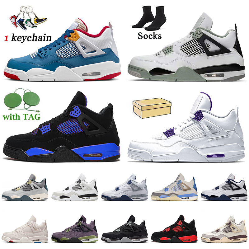 

Messy Room 4s Jumpman 4 Basketball Shoes For Women Mens Seafoam University Blue Red Thunder Midnight Navy Black Cat White Oreo Sail Court Purple Trainers Sneakers, C26 infrared 36-47