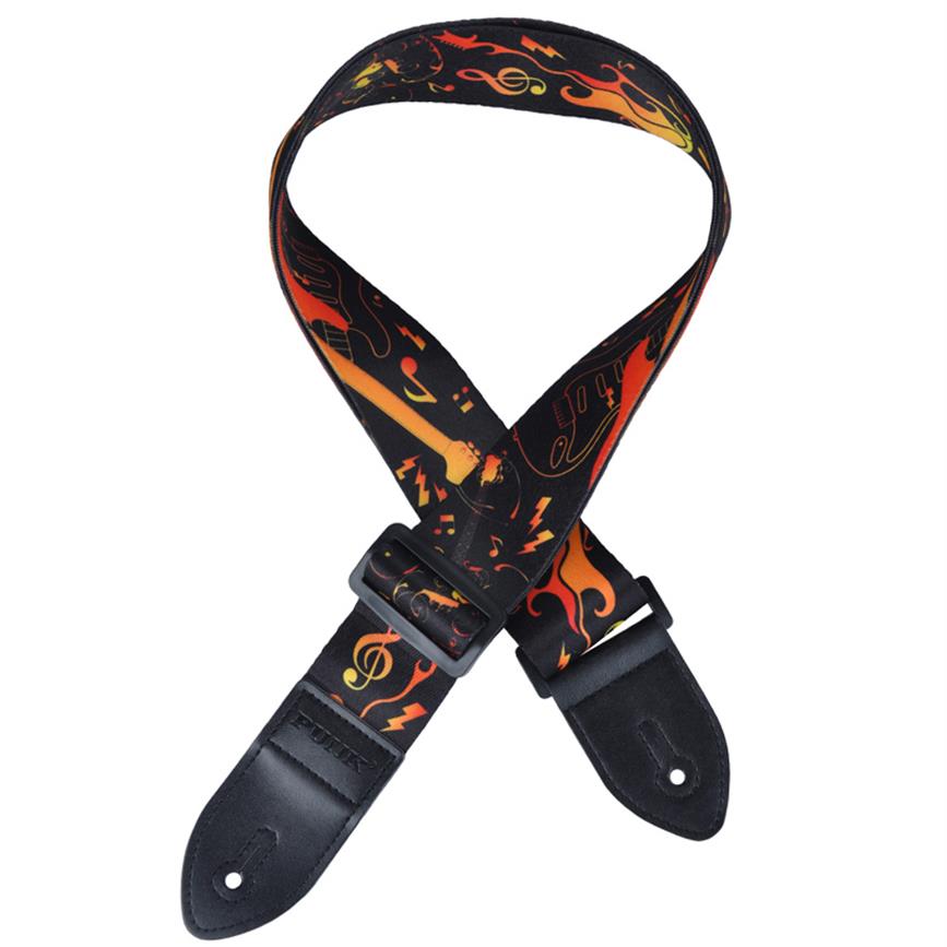 

New Style Soft Polyester Guitar Strap For Acoustic Guitars Adjustable 5CM2836