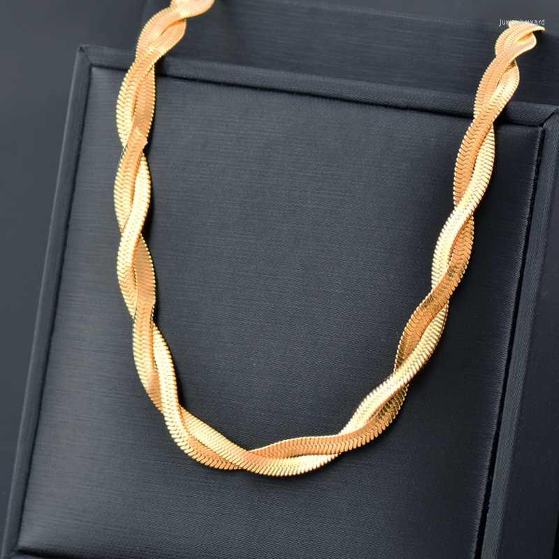 

Pendant Necklaces Trend 316L Stainless Steel Necklace For Women Gold Silver Color Choker Chain Jewelry On The Neck Accessories XL896 SSKPend
