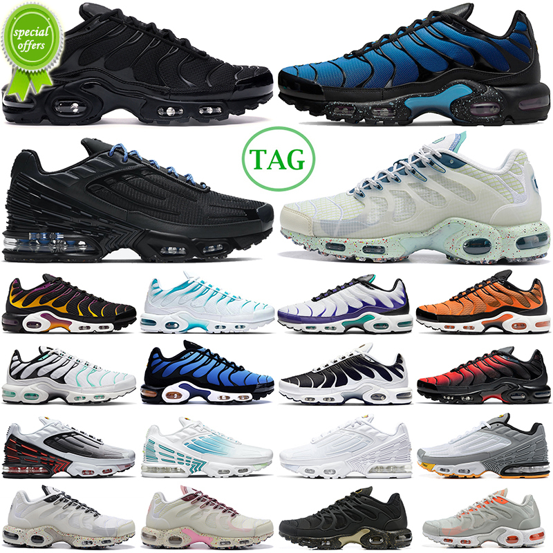 

Top Sandals Terrascape Plus Tn 3 Running Shoes Tns Tuned Black White Mens Women Trainers, 40-46 white black