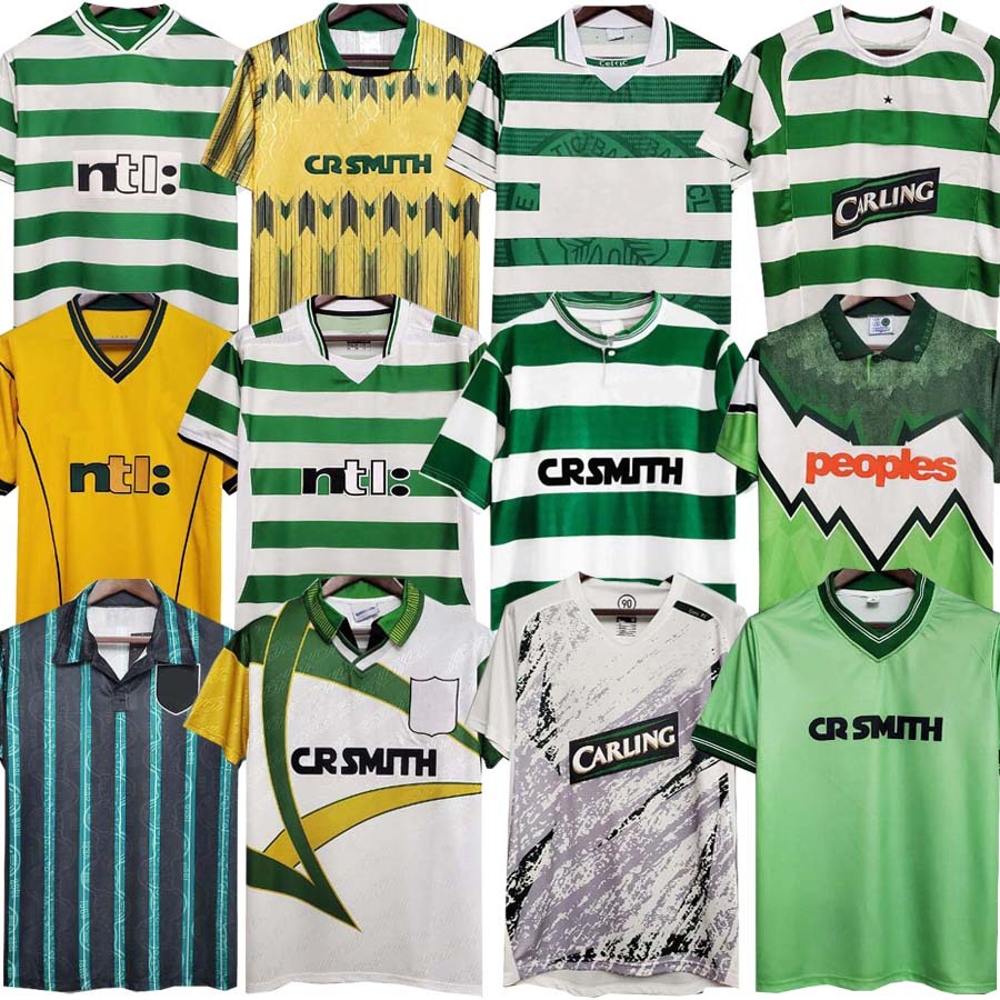 

Celtic Soccer Jerseys retro jersey 84 86 91 92 93 95 96 97 98 99 00 Football jerseys HOME shirts LARSSON NAKAMURA KEANE black Sutton 2005 06, 96/97 away