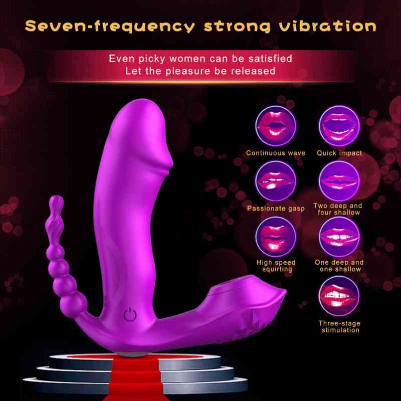 Clearance PromotionToys Cock 2022 Upgrade Dildo 3 in 1 Penis Sex Massager Tool for Women Vibrators S Vibrator-image-794857576