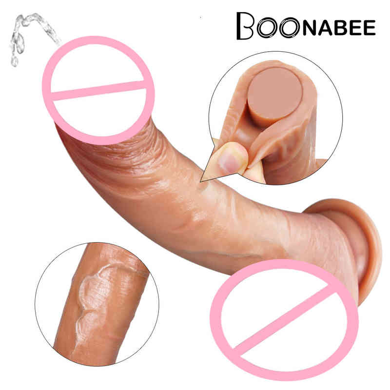 Massager Vibrator Sex Toys Cock Realistic Spray Water Penis with Suction Cup Women Ejacula-image-794848989