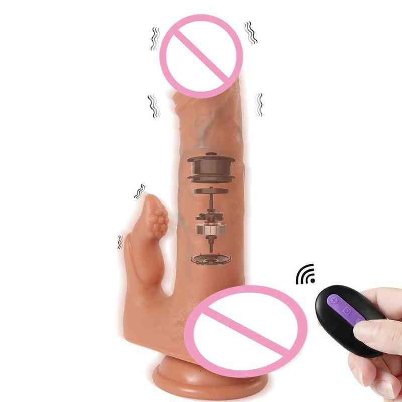 Massager Cock Realistic Dildo with Wireless Remote Control 20 Speeds Vagina Massage G-spot