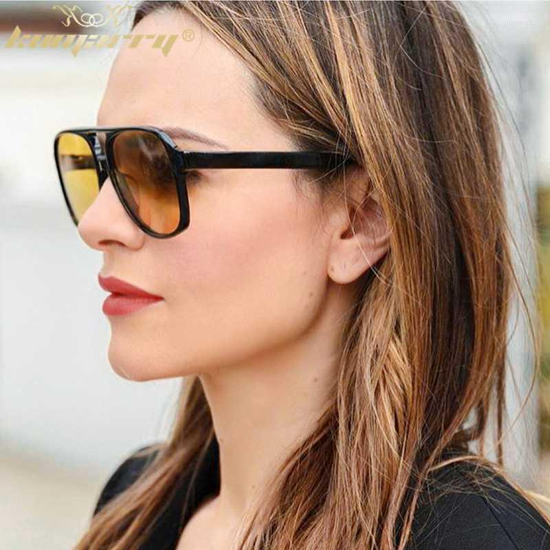 

Sunglasses 2022 Polarized Oversized Women Retro Glasses Vintage Brand Designer Women's Pilot Lentes De SolSunglasses