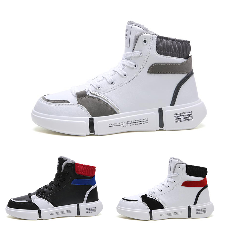 

arrival Lace Simple designer shoes soft black white warm man boy men boots mens Sneakers Boot trainers outdoor walking Size 39-45