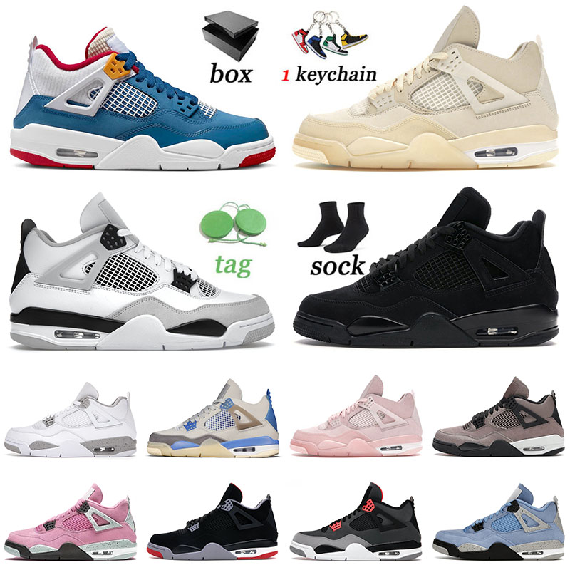 

Black Cat 4 4s Jumpman Shoes for Men Women White Sail Military Messy Room Infrared Seafoam Bred Basketball Sports Trainers Size 36-47, A17 taupe haze 40-50