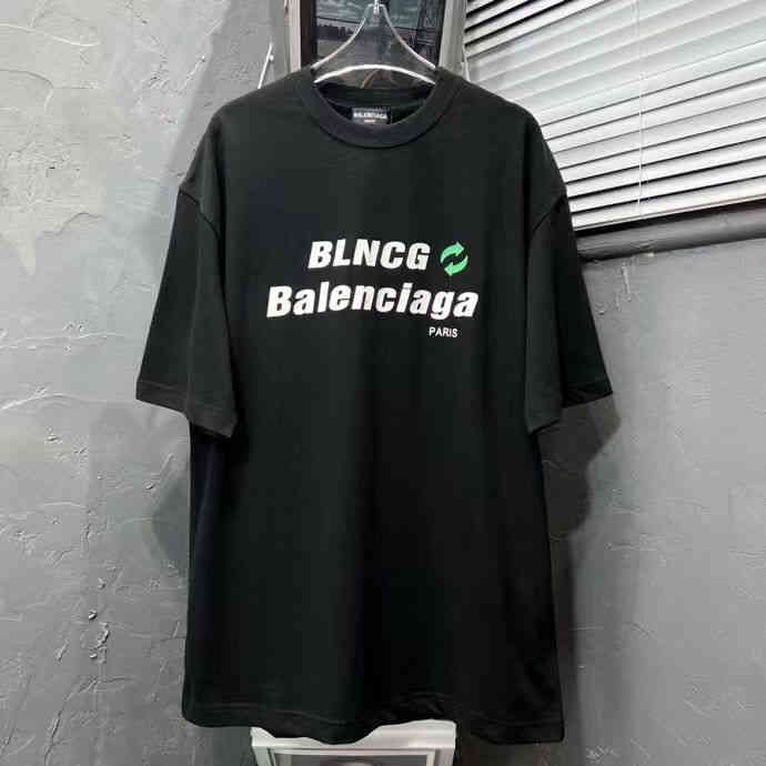 

T shirt Baleciga' designer shirts 2022 Spring Summer Paris B' New Chest Letter Cracking Printing Series Trend Short Sleeve Men' and Women' Lovers' T-shirt, White