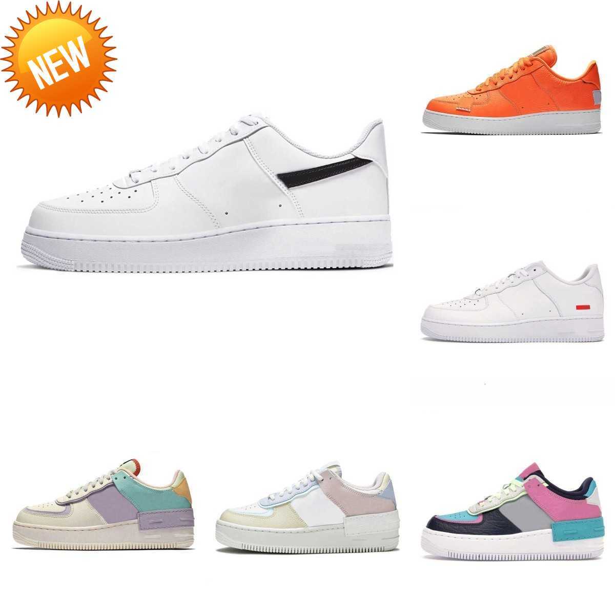 

NEW Sandals High Quality Mens Sports Shoes OG Classic Triple White Low ForCes Shadow Just Utility Black Wheat Sail Pale Ivory Pastel Beige Trainer Airs, L006