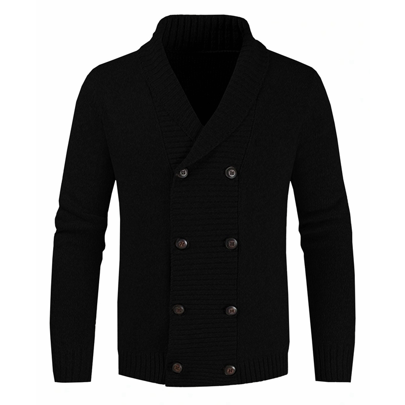 

Men's Jackets Men Sweater Coat Spring Solid Color Cardigan Straight Knit Coat Men Casual Long Sleeve Double Breasted Turndown Collar Sweater 220826, Green