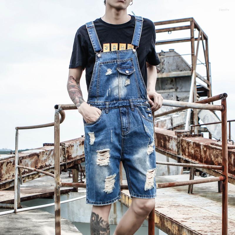 

Men' Jeans Men Spring And Summer Retro Denim Overalls Men' Korean Version Of Slim Shorts Size -5XL, Blue
