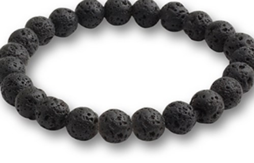 

Fashion Strands Natural Stone Volcanic Lava Natural Stone Strand For Men Black Yoga Women Bracelet elastic ufkj7