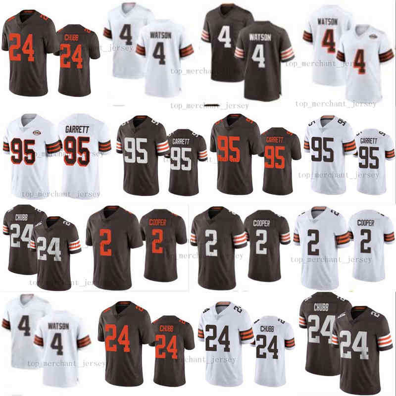 

jersey Cleveland''Browns''Men 4 Deshaun Watson Football 95 Myles Garrett 24 Nick Chubb 2 Amari Cooper jerseys, As