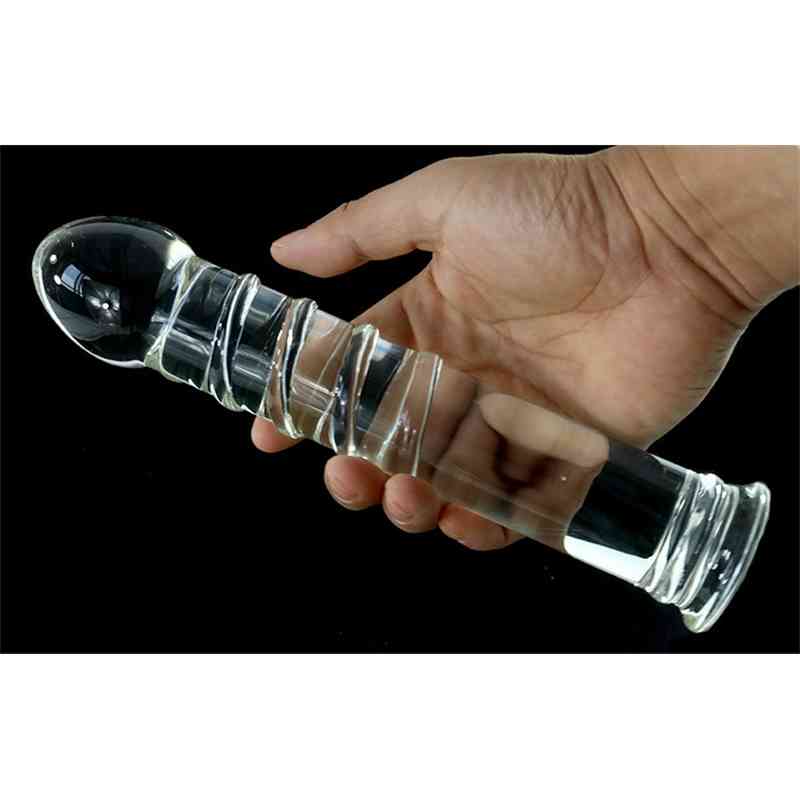 Vibrator Cock Vahppy Glass Crystal Dildo Penis Anal Sex Toys Adult Products Women-image-794839664
