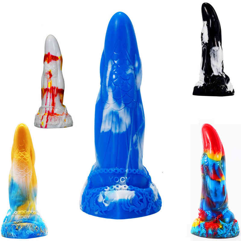 Massager Vibrator Sex Toys Penis Cock Vbnml Liquid Silicone Mimic the Heterotypic Tongue M-image-794865834