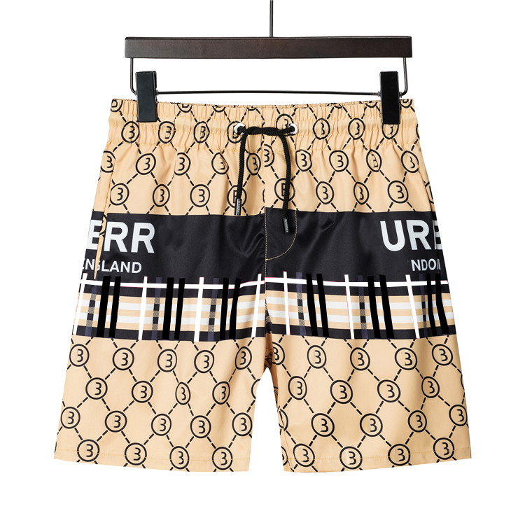 

new designer men's shorts European and American plaid Mosaic print trend slim leisure beach pants cotton wrinkle resistant quick drying large size3XL 2XL