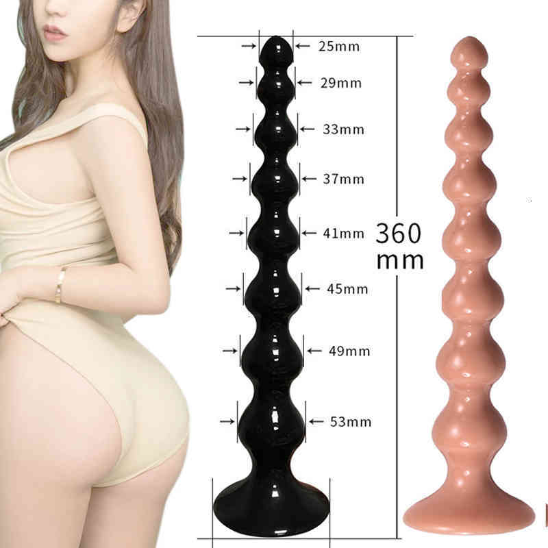 toys Vibrator Sex Massager Anal Toys Penis Long Plug Ball Anus Enema Ass Stimulator Prosate Butt xxl Sexy Toy Women's GayWJ301-image-794868590