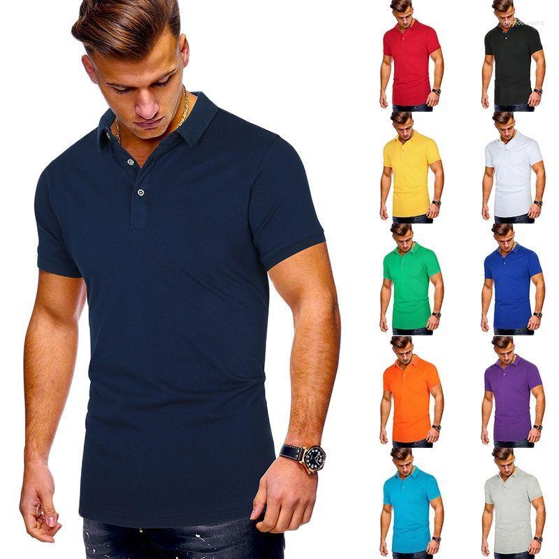 

Men' Polos Men' 2022 Summer Short Sleeve Casual T-Shirt Size -3XL Plain Cotton Tennis Weatshirt, Gray