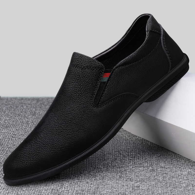 

Leather shoes 2022 autumn black soft sole sewing thread is wear-resistant, Beige