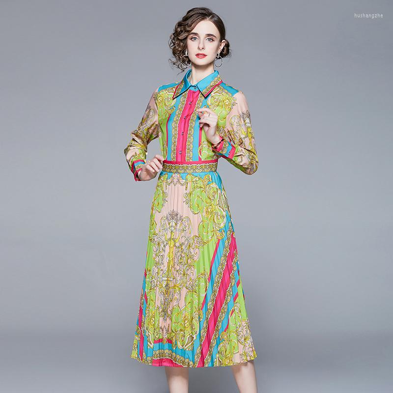 

Work Dresses Piece Sets Womens Outfits Celebrity Street Long Sleeve Shirt Pleated Skirt Fashion Western Style Sexy Two Set WomenWork, Mixed