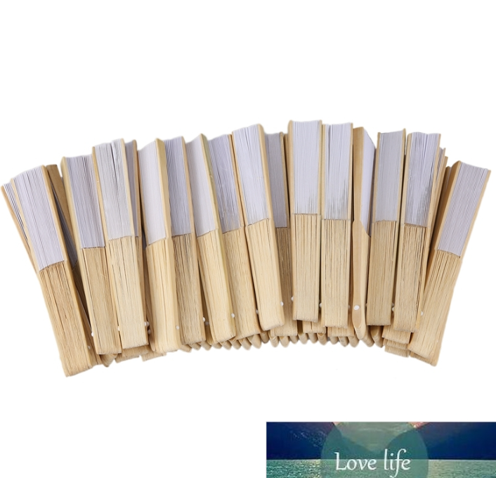 

Decorative Objects Figurines White Folding Elegant Paper Hand Fan Wedding Party Fans