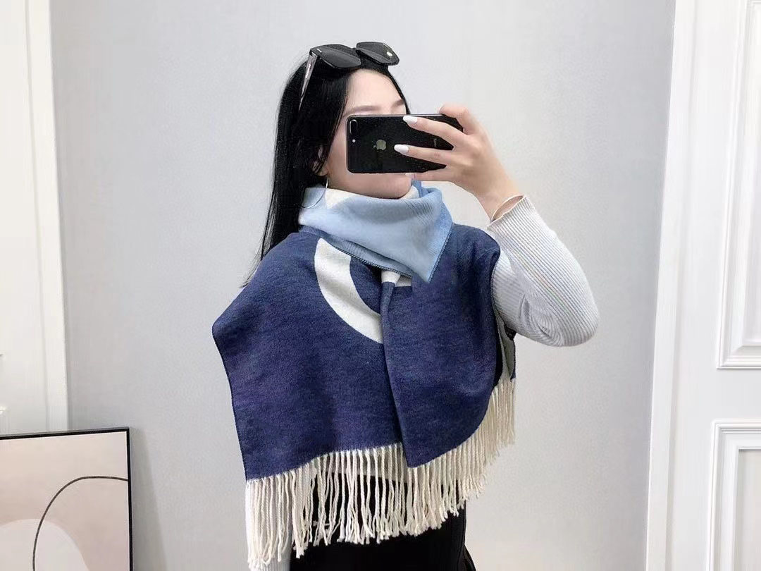 

Designer Scarves design Cashmere Scarf men's women's same brand letter scarf large shawl warm thickened wool 70cm x 180cm