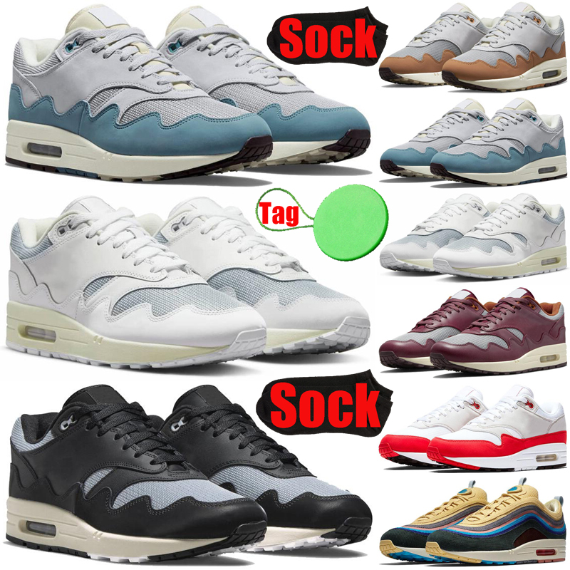 

Pattas Waves 1 running shoes for mens womens White Sean Wotherspoons Noise Aqua Monarch Black Night Maroon men trainers sports sneakers runners, #17 36-45