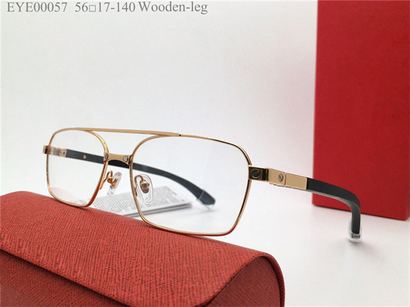 

New fashion design optical glasses metal frame model 00057 simple and versatile style square transparent lens can be prescription clear lenses