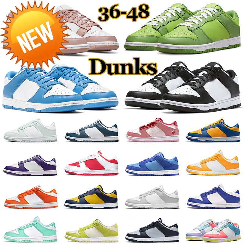 

NEW Sandals sb dunks panda designer casual shoes dunked University Blue UNC Vintage Green Paisley Rose Whisper Chicago women mens trainers outdoor, Trail