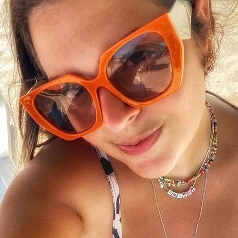 

Sunglasses Unique Polygon Square Woman Brand Fashion Big Frame Shades For Women Luxury Sun Glasses UV400 Oversized Eyeglass