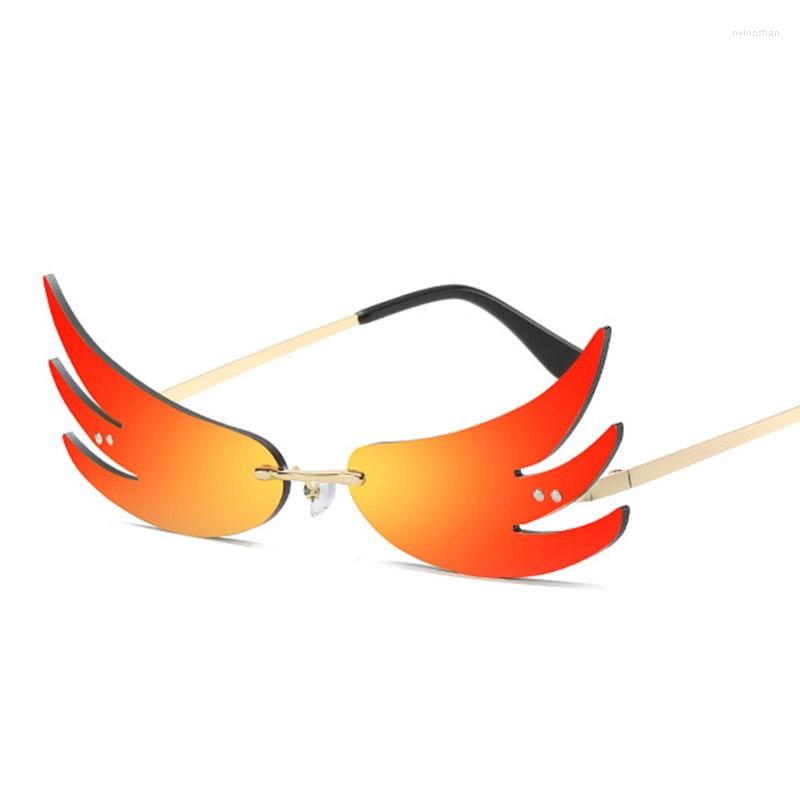 

Sunglasses Fashion Flamingo Cat Eye Women Colorful Sun Glasses Unique Flame Men UV400 OkularySunglassesSunglasses